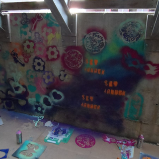 grafitti-2 Montessori-Schulzentrum Leipzig - Neuigkeiten - Sprühen bis zum „Geht nicht mehr“